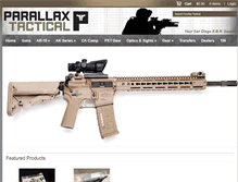 Tablet Screenshot of parallaxtactical.com